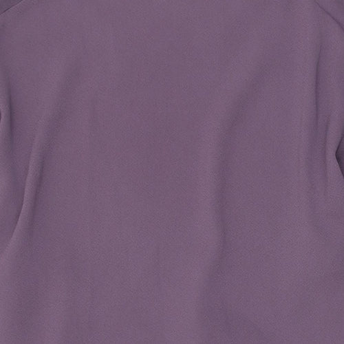 H&M Womens Purple Polyester Shift Size 16 Round Neck Pullover
