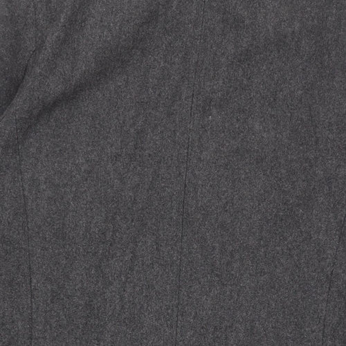 John Lewis Mens Grey Pea Coat Coat Size L Button