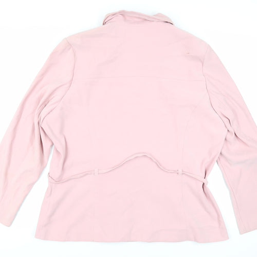 Ellie Louise Womens Pink Jacket Size 20 Zip