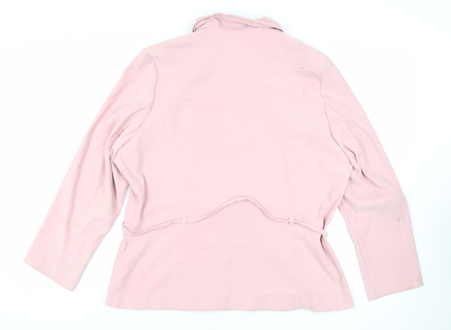 Ellie Louise Womens Pink Jacket Size 20 Zip