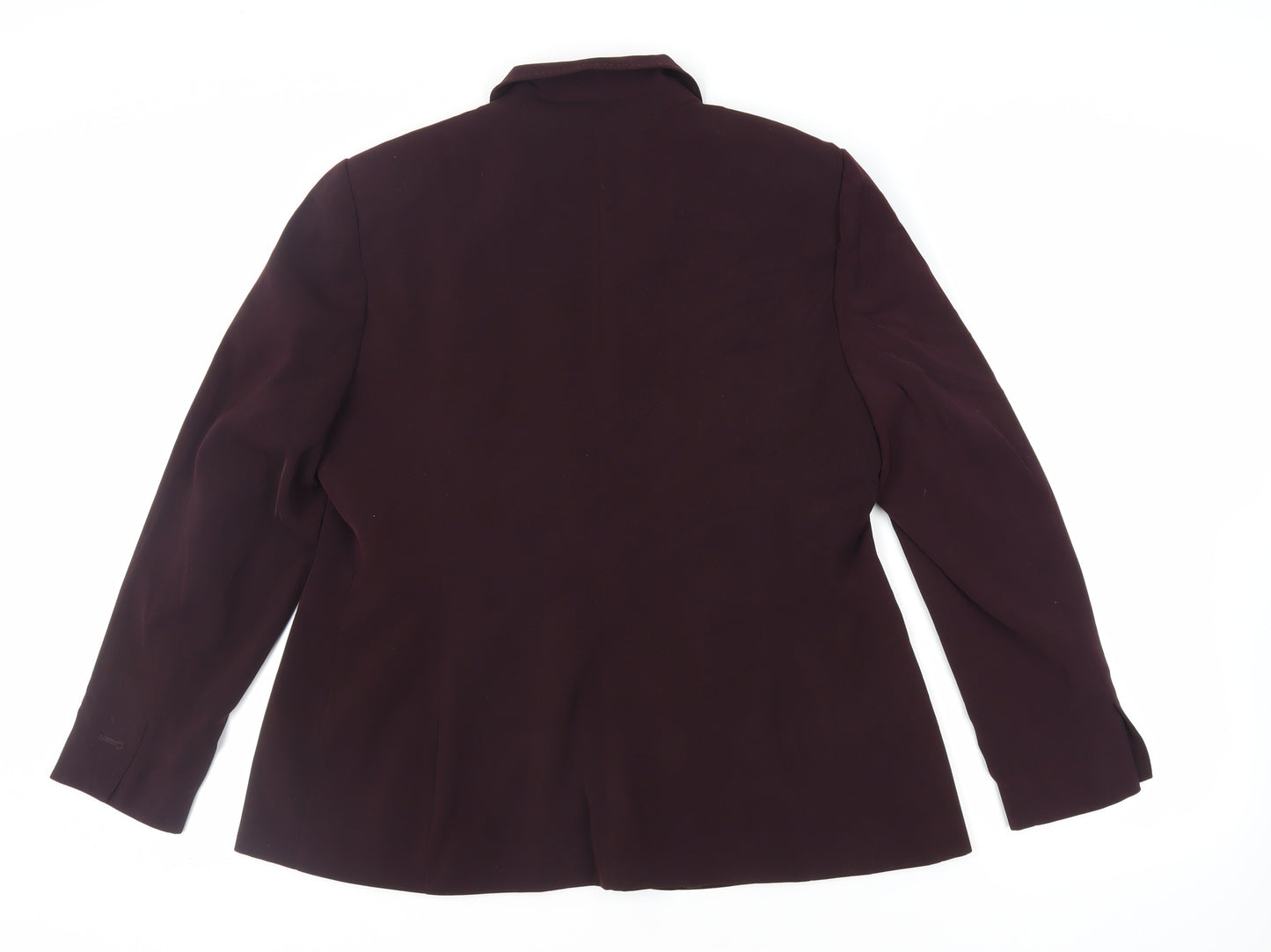 Marks and Spencer Womens Purple Jacket Blazer Size 18 Button