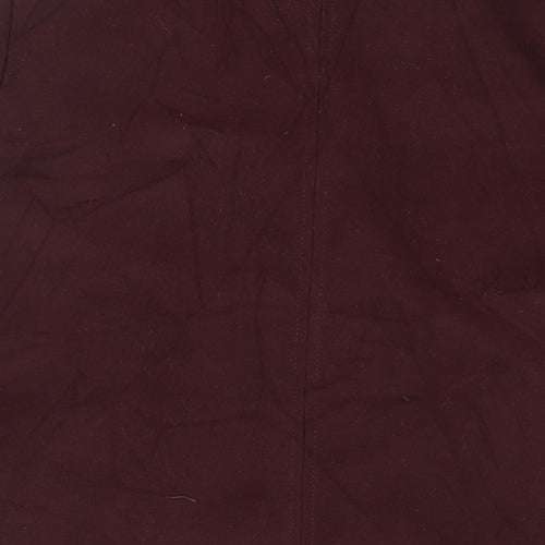 Topshop Womens Purple Overcoat Coat Size 12 Snap