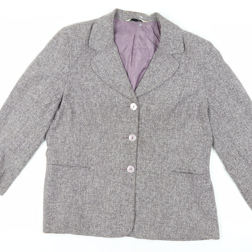 BHS Womens Purple Jacket Blazer Size 18 Button