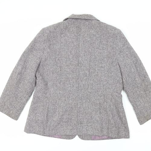 BHS Womens Purple Jacket Blazer Size 18 Button