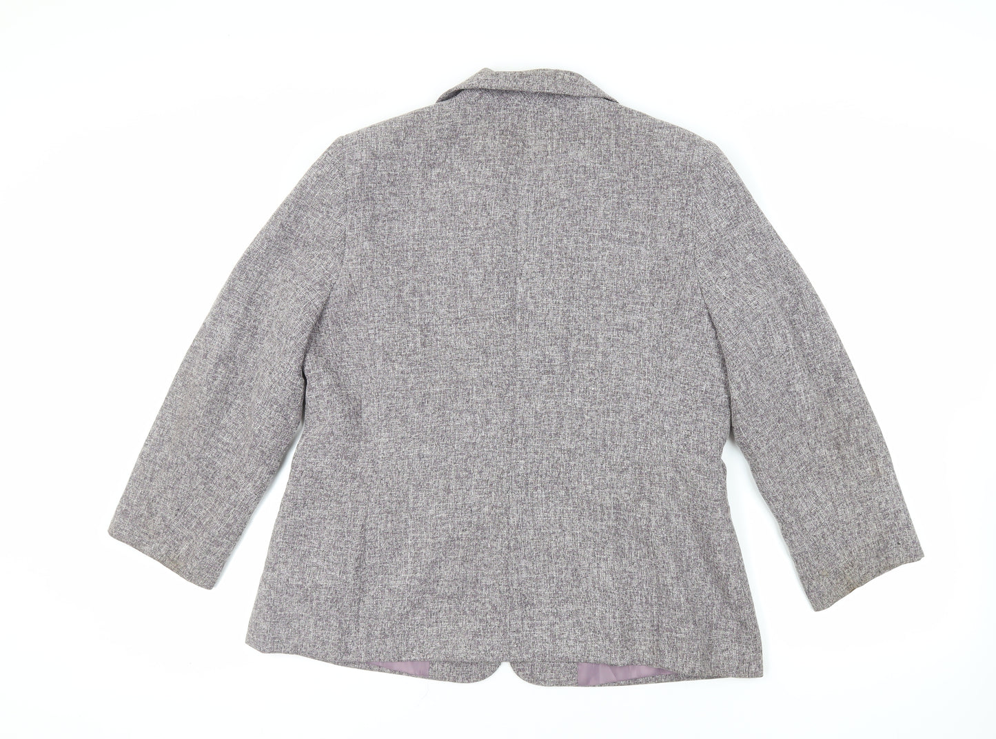 BHS Womens Purple Jacket Blazer Size 18 Button