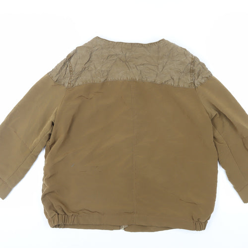 H&M Womens Brown Jacket Size 10 Zip