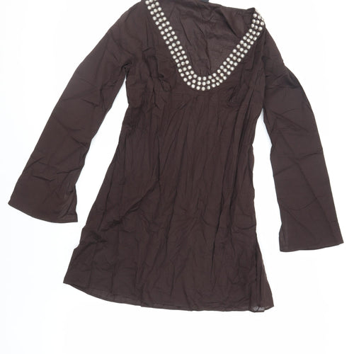 NEXT Womens Brown Cotton Cover Up Size 8