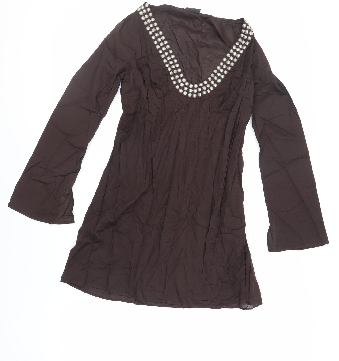 NEXT Womens Brown Cotton Cover Up Size 8