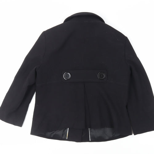 Marks and Spencer Womens Black Jacket Blazer Size 12 Button