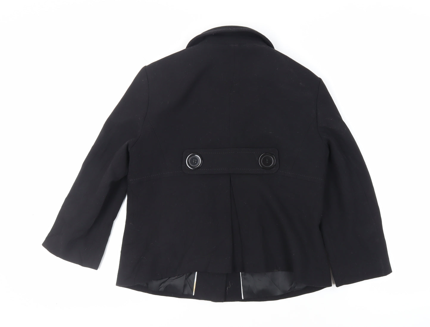 Marks and Spencer Womens Black Jacket Blazer Size 12 Button