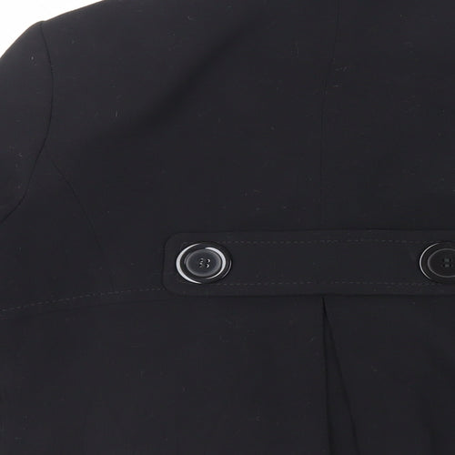 Marks and Spencer Womens Black Jacket Blazer Size 12 Button