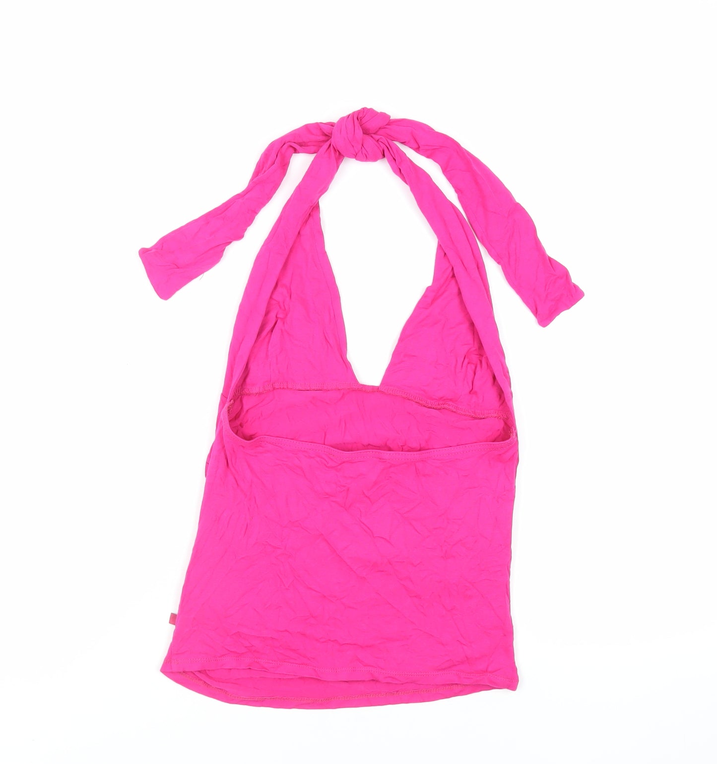 Morgan de Toi Womens Pink Viscose Basic Tank Size S Halter - Backless