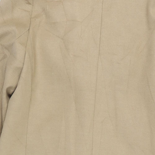 New Look Womens Beige Overcoat Coat Size 10 Button