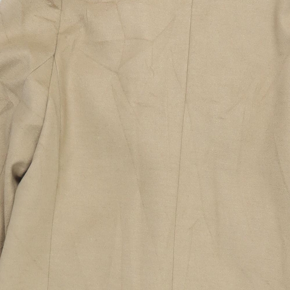 New Look Womens Beige Overcoat Coat Size 10 Button