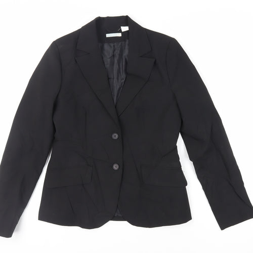 La Redoute Womens Black Jacket Blazer Size 10 Button