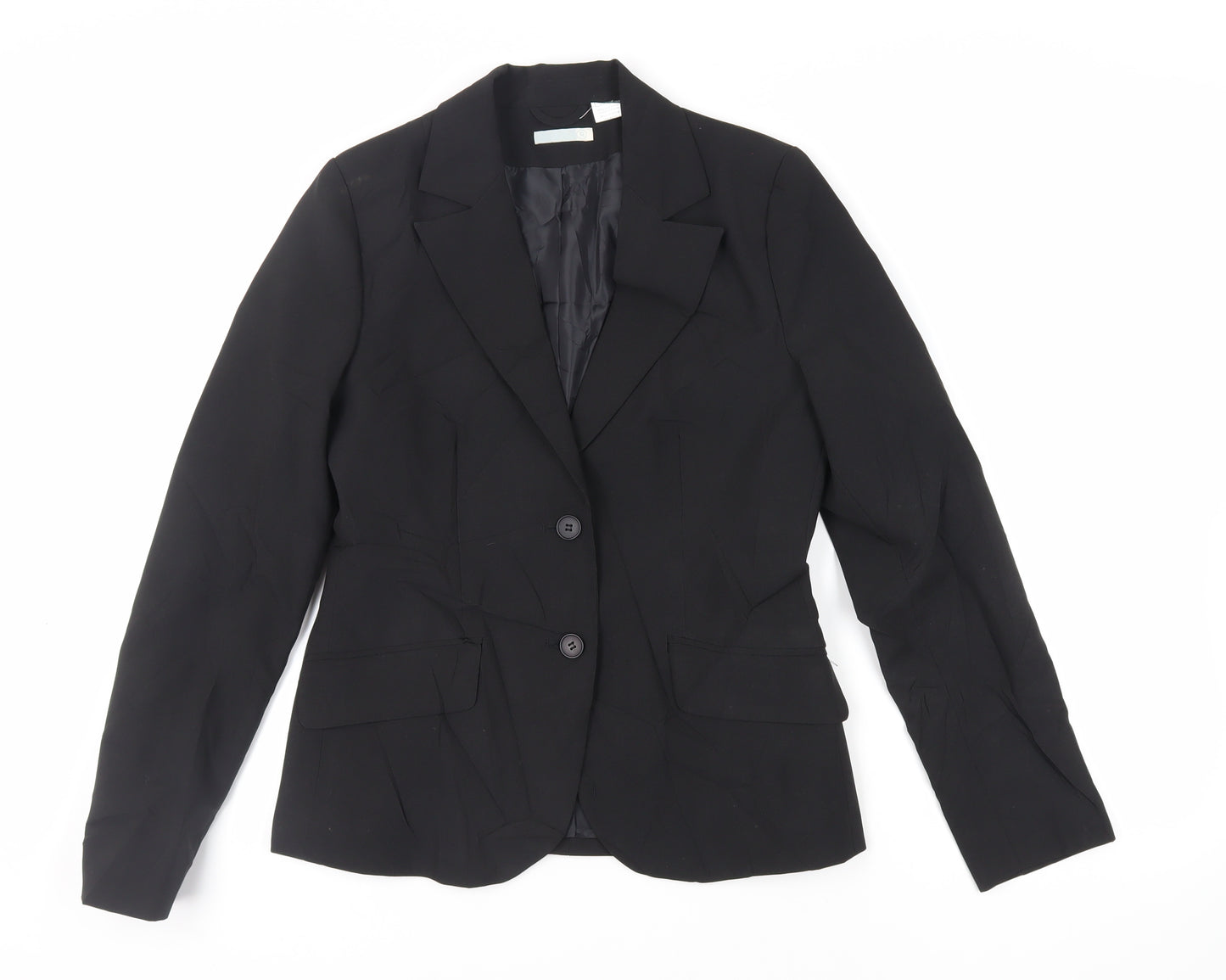 La Redoute Womens Black Jacket Blazer Size 10 Button