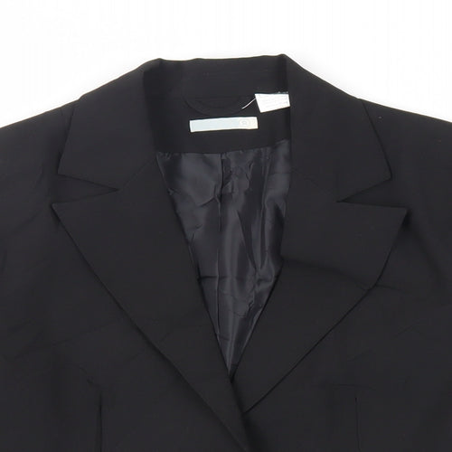 La Redoute Womens Black Jacket Blazer Size 10 Button