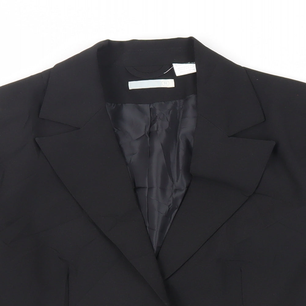 La Redoute Womens Black Jacket Blazer Size 10 Button