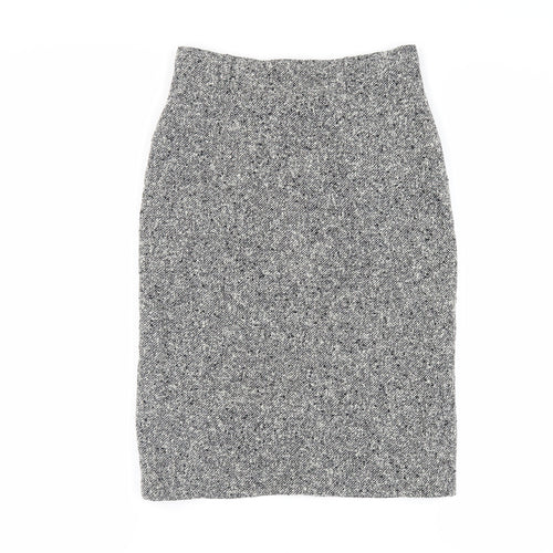 Gerard Darel Womens Grey Wool Straight & Pencil Skirt Size 10 Zip - Lined