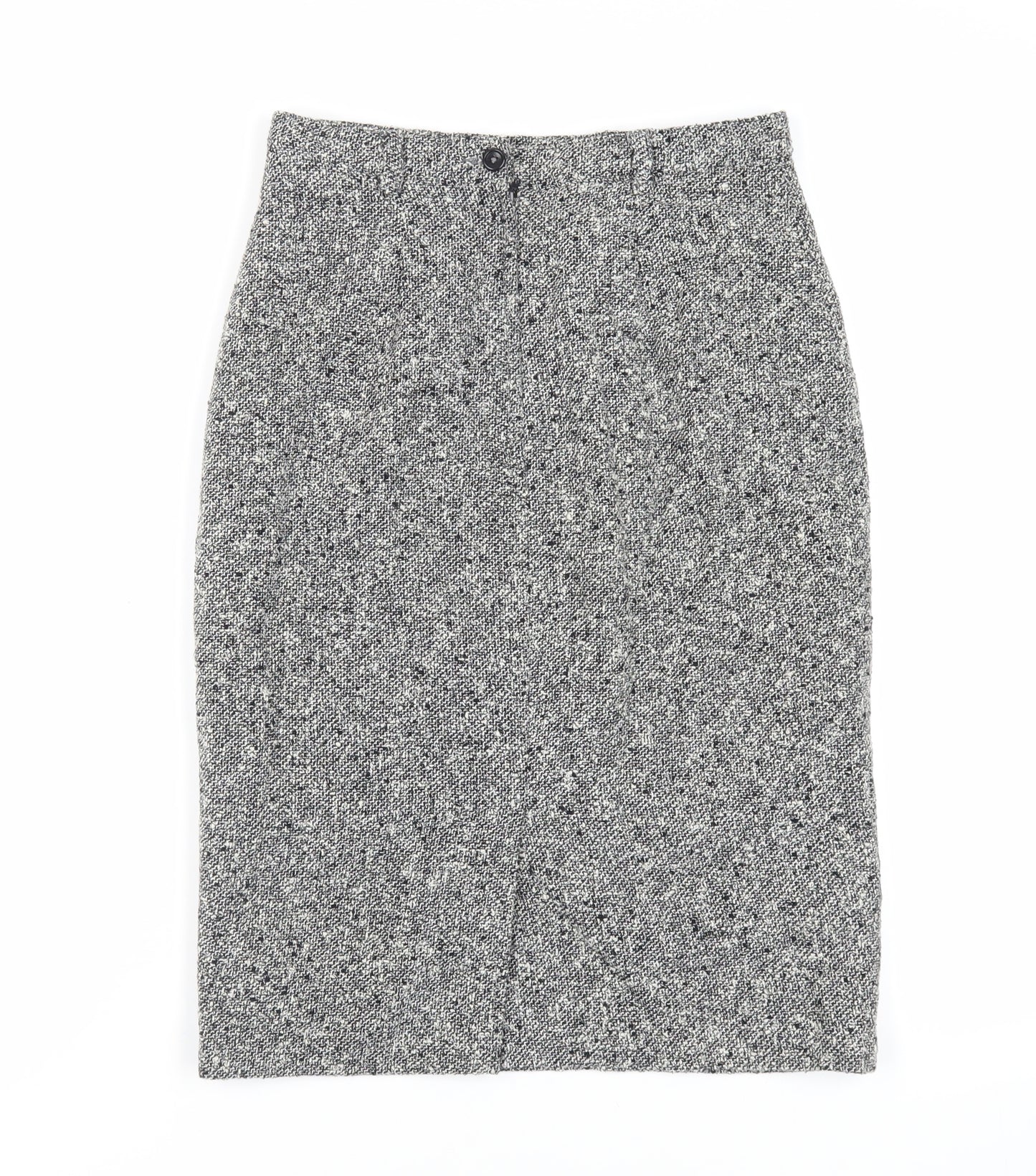 Gerard Darel Womens Grey Wool Straight & Pencil Skirt Size 10 Zip - Lined