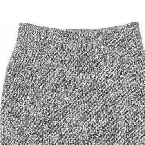 Gerard Darel Womens Grey Wool Straight & Pencil Skirt Size 10 Zip - Lined