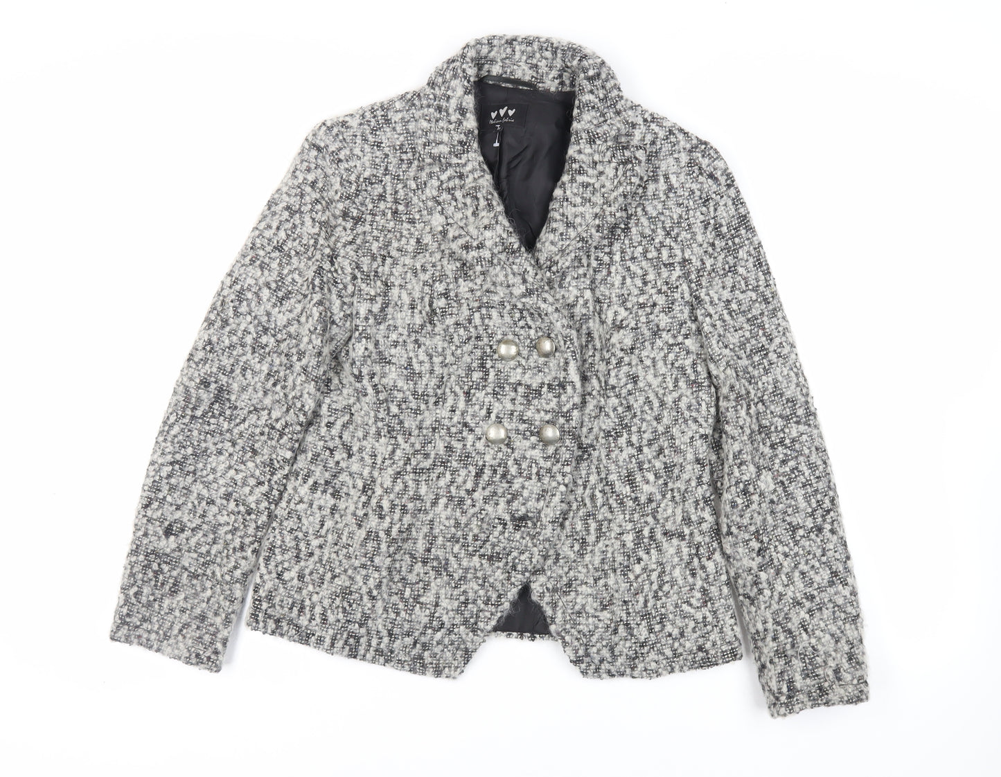 Per Una Womens Grey Jacket Blazer Size 10 Button