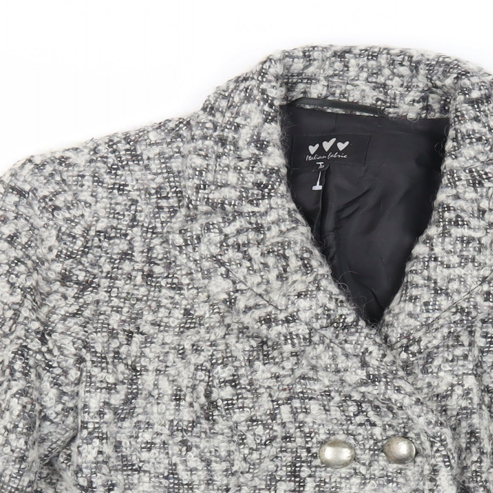 Per Una Womens Grey Jacket Blazer Size 10 Button