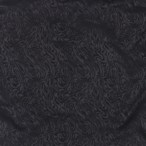 NEXT Womens Black Animal Print Polyester Basic Blouse Size 12 V-Neck