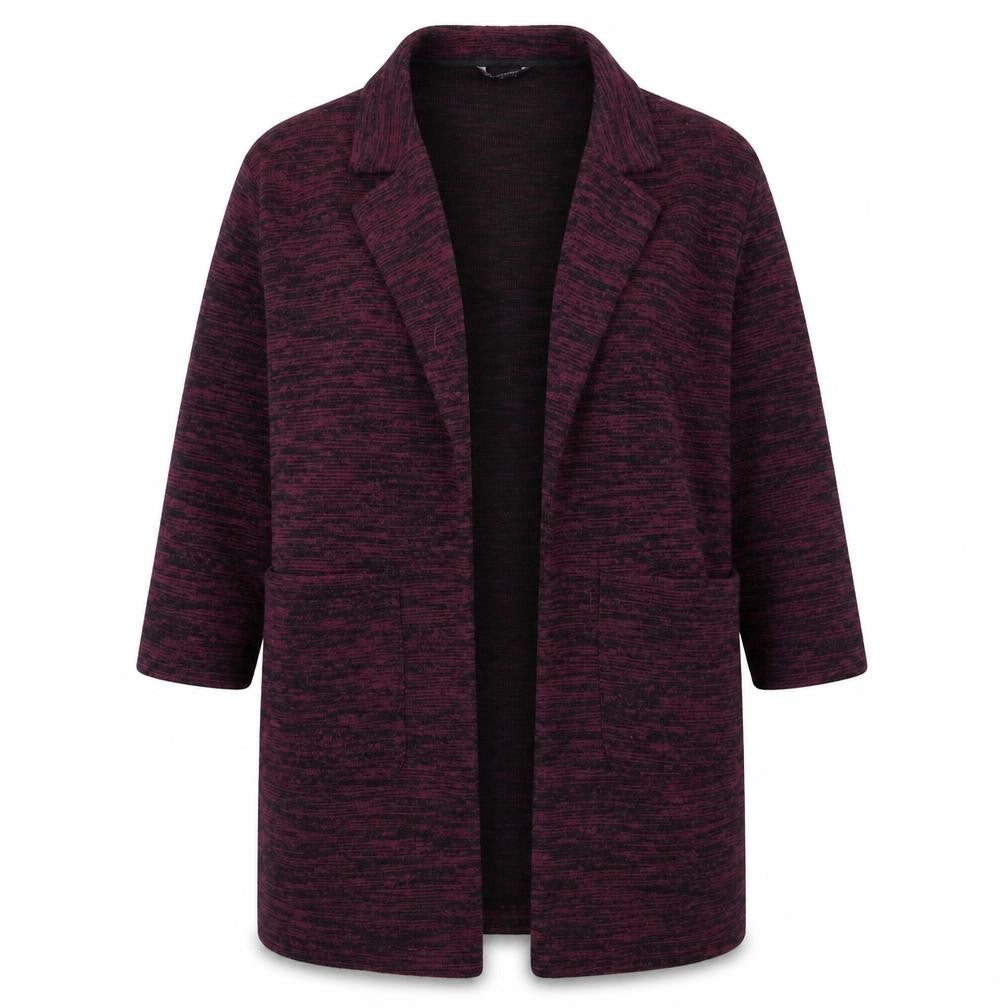 Front view of Marks & Spencer women’s purple jacket, size UK 18