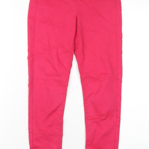 H&M Womens Pink Cotton Skinny Jeans Size 6 L27 in Regular Zip