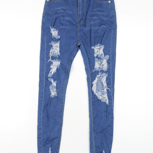 Denim Wise Womens Blue Cotton Skinny Jeans Size 8 L29 in Regular Zip