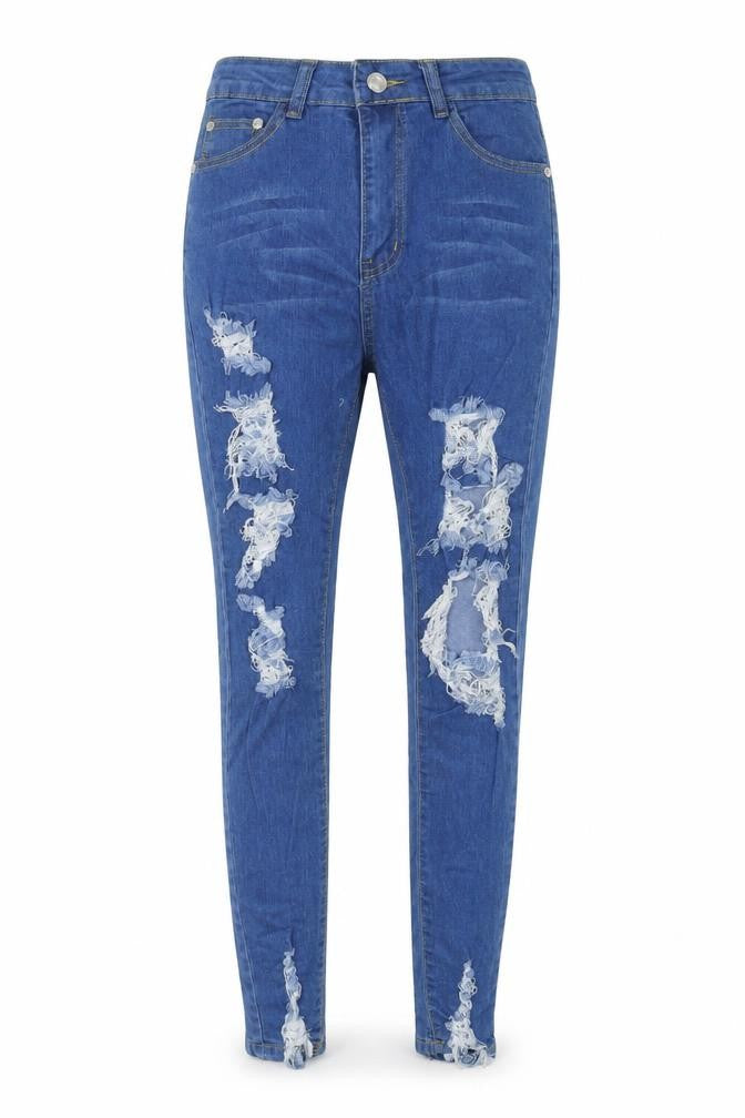 Denim Wise Womens Blue Cotton Skinny Jeans Size 8 L29 in Regular Zip