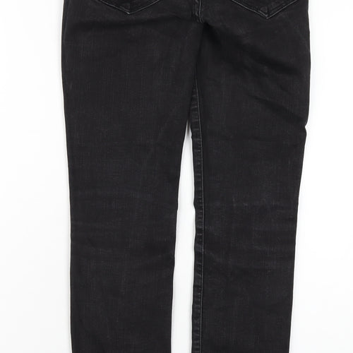 River Island Womens Black Cotton Skinny Jeans Size 8 L29 in Regular Zip