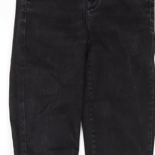 River Island Womens Black Cotton Skinny Jeans Size 8 L29 in Regular Zip