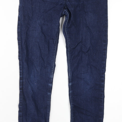 H&M Girls Blue Cotton Jegging Jeans Size 12-13 Years L28 in Regular Pullover