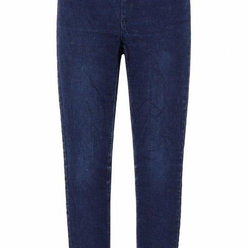 H&M Girls Blue Cotton Jegging Jeans Size 12-13 Years L28 in Regular Pullover