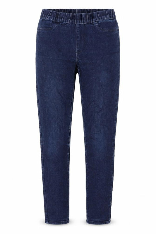 H&M Girls Blue Cotton Jegging Jeans Size 12-13 Years L28 in Regular Pullover