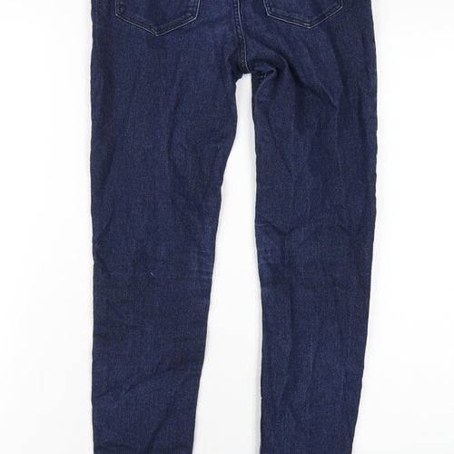 H&M Girls Blue Cotton Jegging Jeans Size 12-13 Years L28 in Regular Pullover