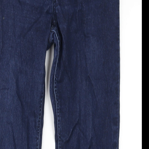 H&M Girls Blue Cotton Jegging Jeans Size 12-13 Years L28 in Regular Pullover