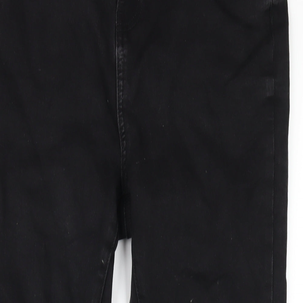 George Womens Black Cotton Skinny Jeans Size 14 L29 in Regular Zip