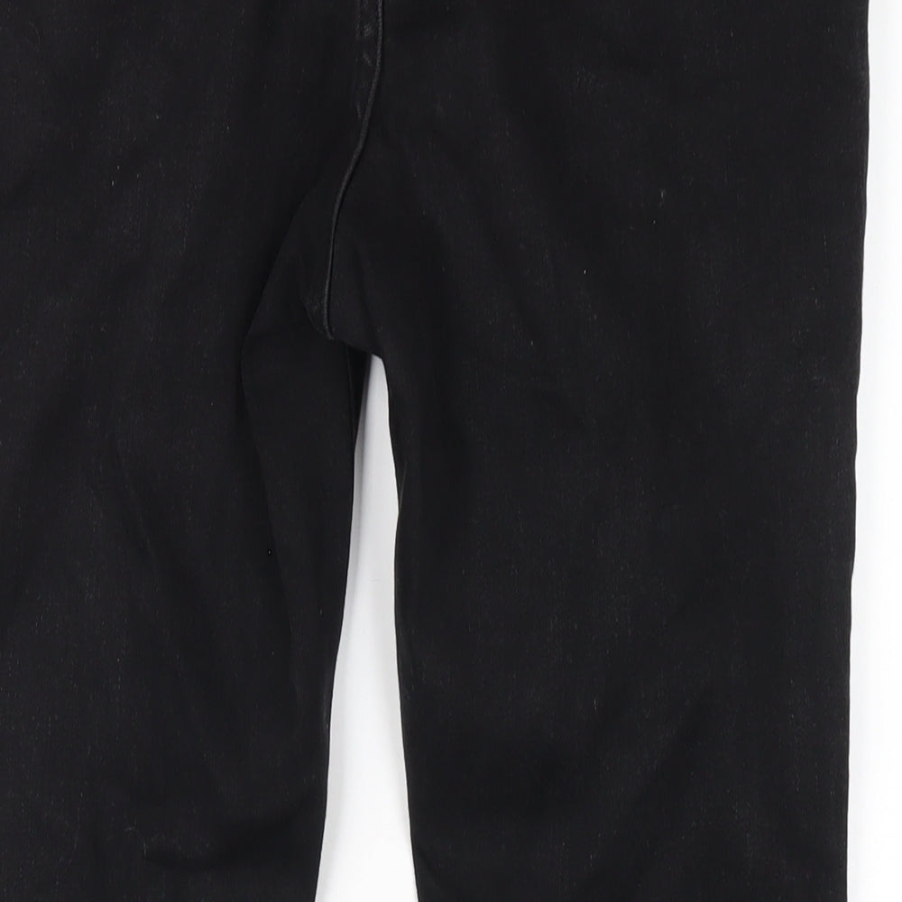 George Womens Black Cotton Skinny Jeans Size 14 L29 in Regular Zip