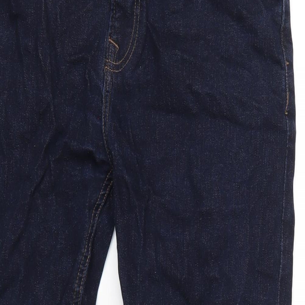 NEXT Mens Blue Cotton Straight Jeans Size 32 in L30 in Slim Zip