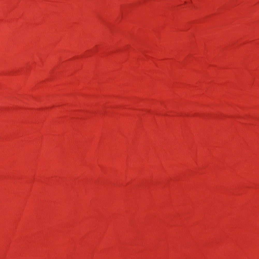 Jacamo Mens Red Cotton T-Shirt Size 4XL Round Neck