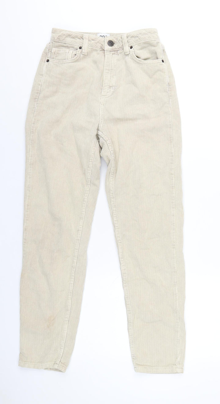 BDG Womens Beige Cotton Trousers Size 26 in L32 in Regular Zip