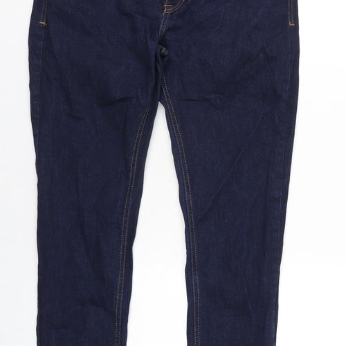 New Look Mens Blue Cotton Skinny Jeans Size 36 in L31 in Regular Zip