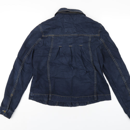 MANTARAY PRODUCTS Womens Blue Jacket Size 12 Button