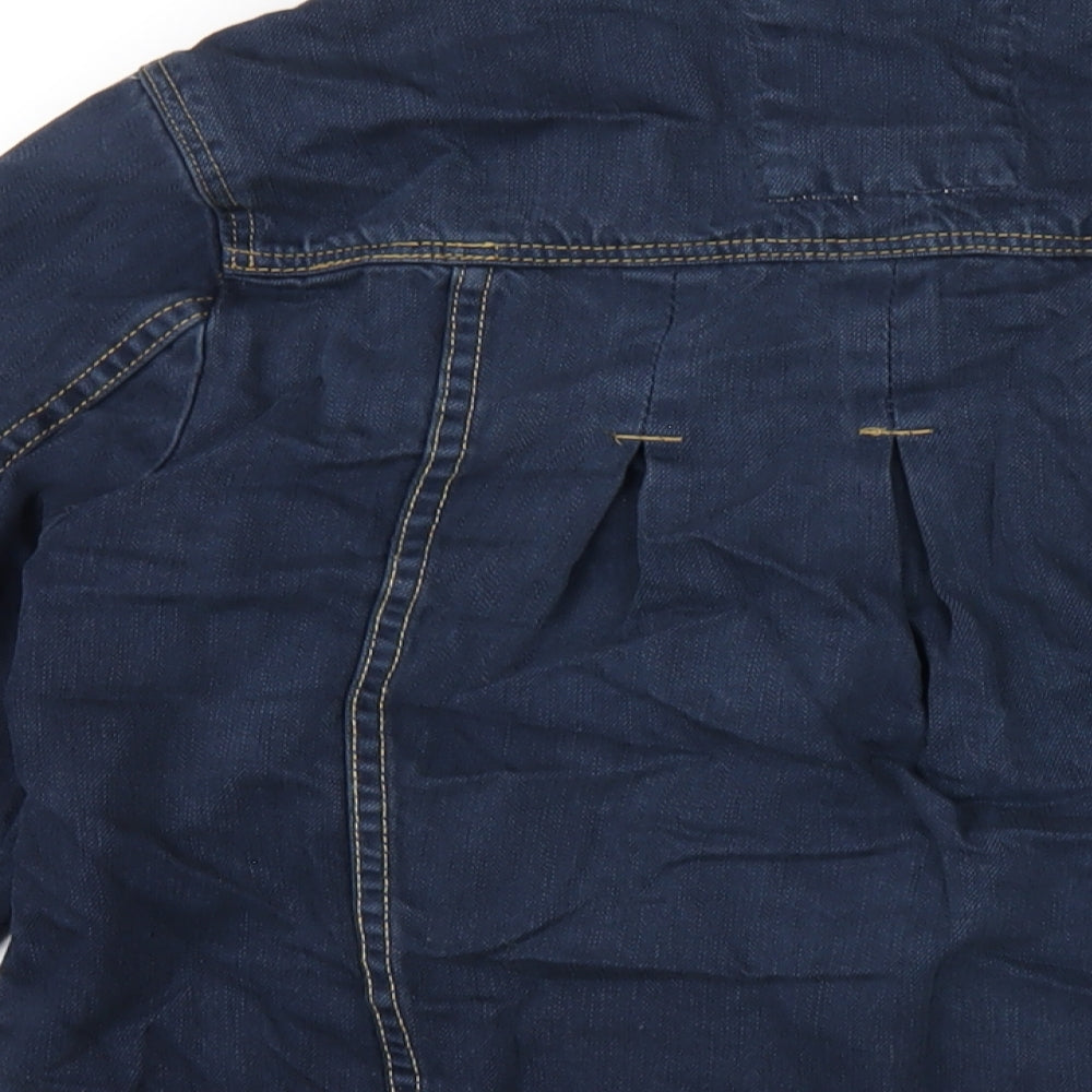 MANTARAY PRODUCTS Womens Blue Jacket Size 12 Button