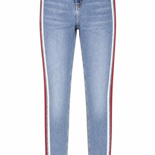 Topshop Womens Blue Cotton Skinny Jeans Size 28 in L34 in Regular Zip