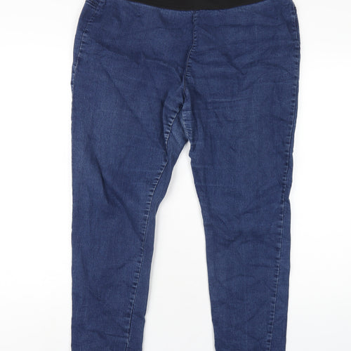 F&F Womens Blue Cotton Jegging Jeans Size 22 L28 in Regular
