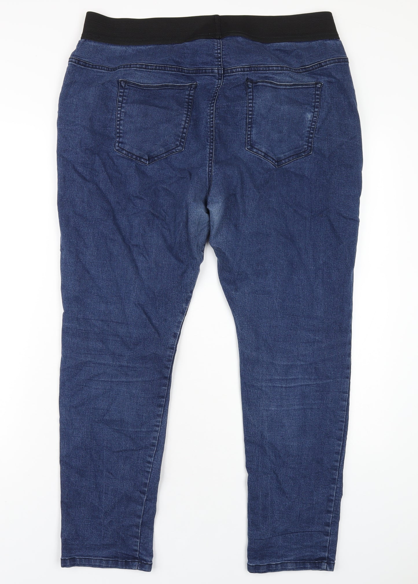 F&F Womens Blue Cotton Jegging Jeans Size 22 L28 in Regular
